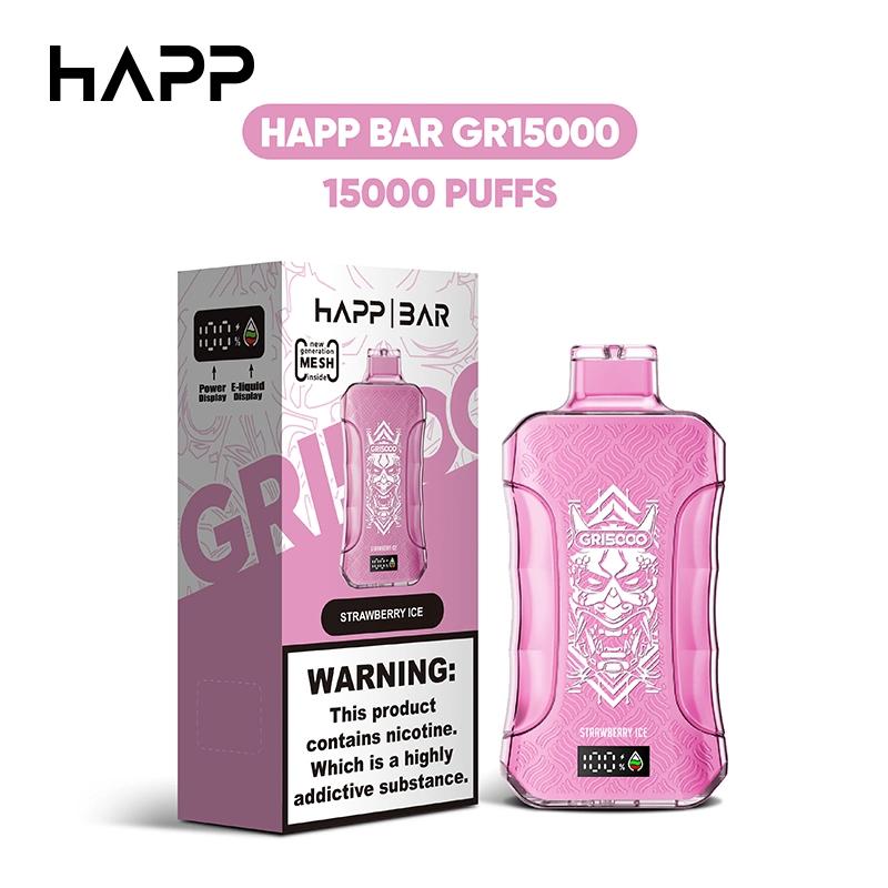 HAPP BARR GR 15000 PUFFS