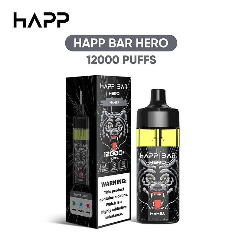 HAPP BAR HERO 12000 PUFFS (Liquide Rechargeable)