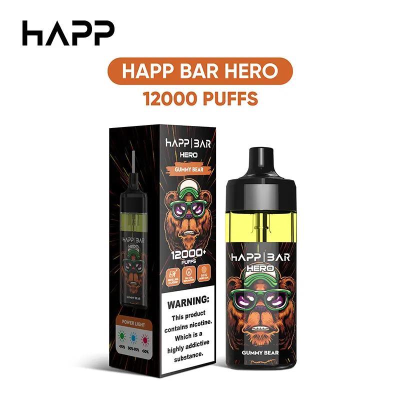 HAPP BAR HERO 12000 PUFFS (Refillable Liquid)