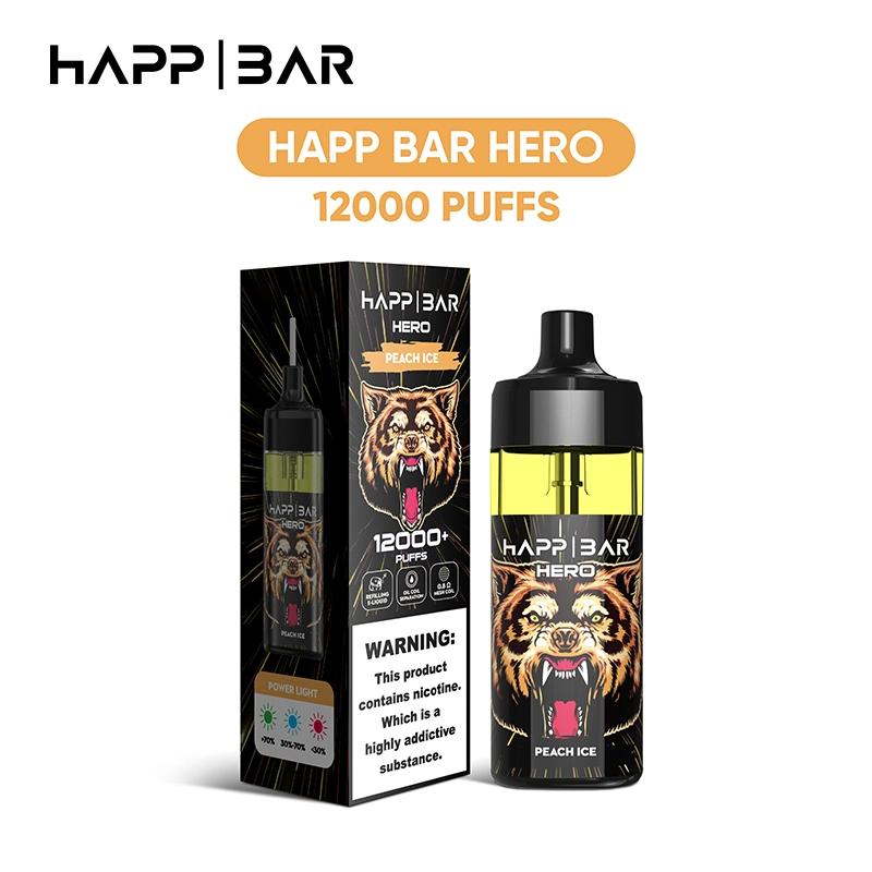 HAPP BAR HERO 12000 PUFFS (Refillable Liquid)